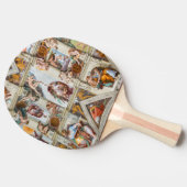 Sistine Chapel Michelangelo - Vaticaan, Rome, Ital Tafeltennisbatje (Zijkant)