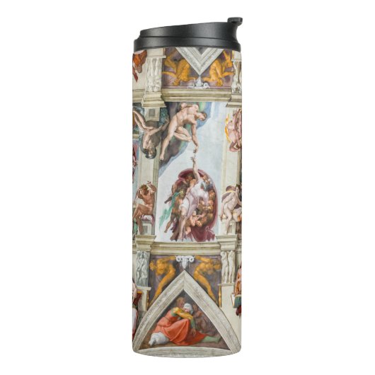 Sistine Chapel Michelangelo - Vaticaan, Rome, Ital Thermosbeker (Gedraaid links)