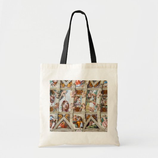 Sistine Chapel Michelangelo - Vaticaan, Rome, Ital Tote Bag (Voorkant)