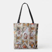 Sistine Chapel Michelangelo - Vaticaan, Rome, Ital Tote Bag (Achterkant)