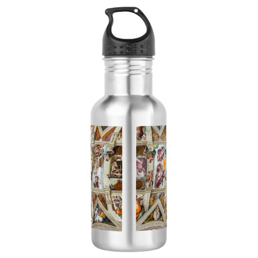 Sistine Chapel Michelangelo - Vaticaan, Rome, Ital Waterfles (Achterkant)