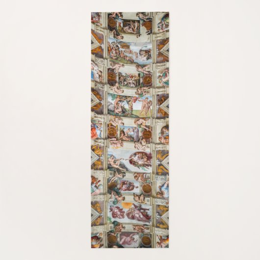 Sistine Chapel Michelangelo - Vaticaan, Rome, Ital Yogamat (Achterkant)