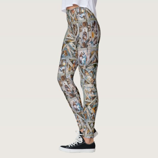 Sistine Chapel van Michelangelo Yoga Running Leggings (Links)