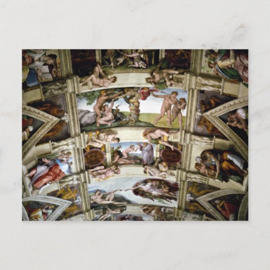 Sistine Chapel, Vaticaan, Rome, Italië Briefkaart (Voorkant)