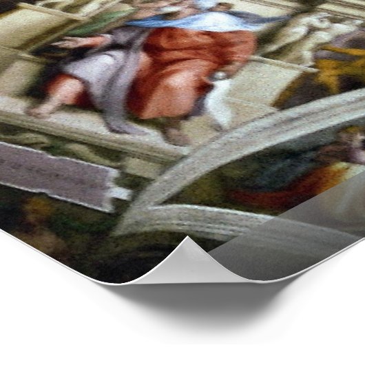 Sistine Chapel, Vaticaan, Rome, Italië Poster (Hoek)