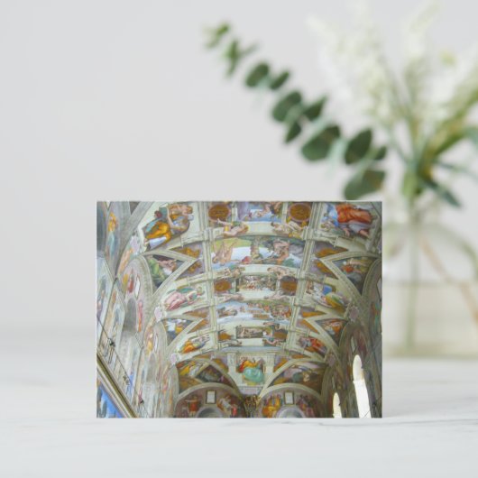 sistine dak briefkaart (Staand voorkant)