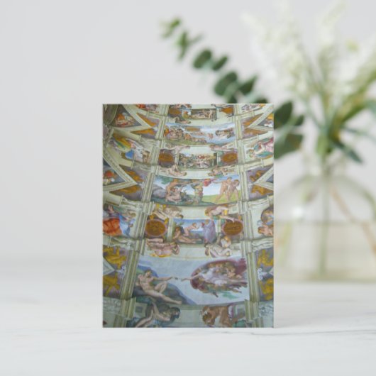 sistine detail briefkaart (Staand voorkant)