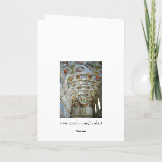 sistine feliz navidad feestdagen kaart (Achterkant)