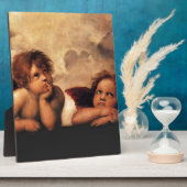 Sistine Madonna 2 Angels door Raphael Fotoplaat (Zijkant)