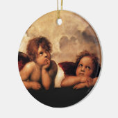 Sistine Madonna 2 Angels door Raphael Keramisch Ornament (Links)