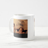 Sistine Madonna 2 Angels door Raphael Koffiemok (Voorkant links)