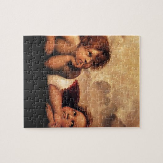 Sistine Madonna 2 Angels door Raphael Legpuzzel (Horizontaal)