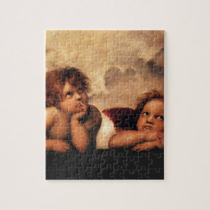 Sistine Madonna 2 Angels door Raphael Legpuzzel