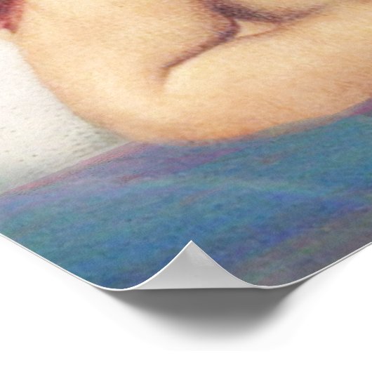 Sistine Madonna 2 Angels door Raphael Poster (Hoek)