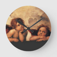 Sistine Madonna 2 Angels door Raphael