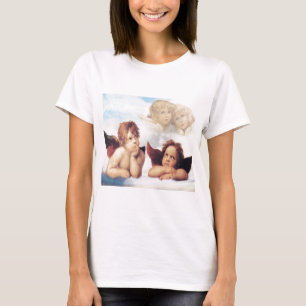 Sistine Madonna 2 Angels door Raphael T-shirt