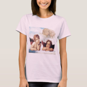 Sistine Madonna 2 Angels door Raphael T-shirt