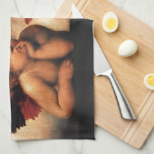 Sistine Madonna 2 Angels door Raphael Theedoek (Quarter Fold)