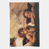 Sistine Madonna 2 Angels door Raphael Theedoek (Verticaal)