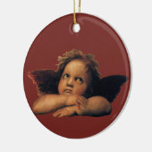 Sistine Madonna, Angels detail van Raphael Sanzio Keramisch Ornament (Links)