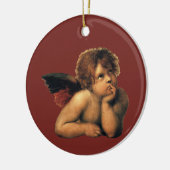 Sistine Madonna, Angels detail van Raphael Sanzio Keramisch Ornament (Links)
