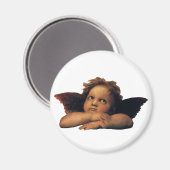 Sistine Madonna, Angels detail van Raphael Sanzio Magneet (Voorkant / Achterkant)