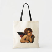 Sistine Madonna, Angels detail van Raphael Sanzio Tote Bag (Voorkant)