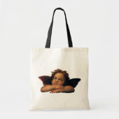 Sistine Madonna, Angels detail van Raphael Sanzio Tote Bag (Voorkant)