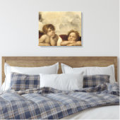 Sistine Madonna Angels door Raphael Canvas Afdruk (Insitu (Slaapkamer))