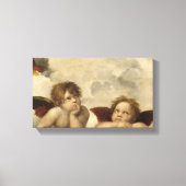 Sistine Madonna Angels door Raphael Canvas Afdruk (Voorkant)