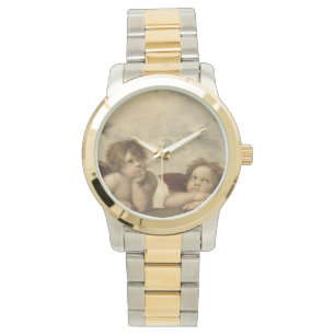 Sistine Madonna Angels door Raphael Horloge