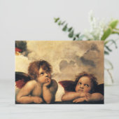 Sistine Madonna Angels door Raphael Sanzio (Staand voorkant)