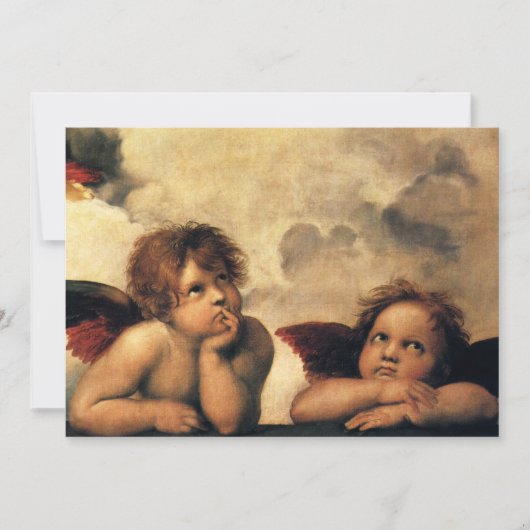 Sistine Madonna Angels door Raphael Sanzio (Voorkant)
