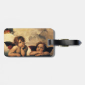 Sistine Madonna Angels door Raphael Sanzio Bagagelabel (Achterkant horizontaal)