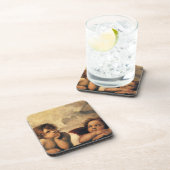 Sistine Madonna Angels door Raphael Sanzio Bier Onderzetter (Rechterzijde)