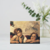 Sistine Madonna Angels door Raphael Sanzio Briefkaart (Staand voorkant)