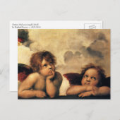 Sistine Madonna Angels door Raphael Sanzio Briefkaart (Voorkant / Achterkant)