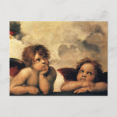 Sistine Madonna Angels door Raphael Sanzio Briefkaart (Voorkant)