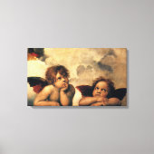 Sistine Madonna Angels door Raphael Sanzio Canvas Afdruk (Voorkant)