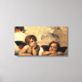 Sistine Madonna Angels door Raphael Sanzio Canvas Afdruk (Voorkant)