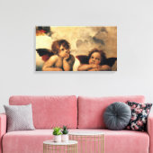 Sistine Madonna Angels door Raphael Sanzio Canvas Afdruk (Insitu (Woonkamer))