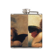 Sistine Madonna Angels door Raphael Sanzio Heupfles (Achterkant)