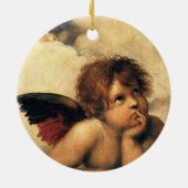 Sistine Madonna Angels door Raphael Sanzio Keramisch Ornament (Achterkant)