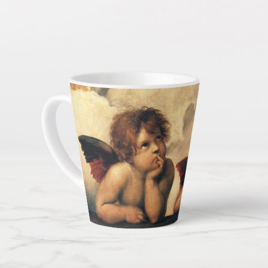 Sistine Madonna Angels door Raphael Sanzio Latte Mok (Linkerhoek)