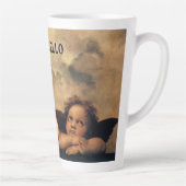 Sistine Madonna Angels door Raphael Sanzio Latte Mok (Rechts)