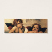 Sistine Madonna Angels door Raphael Sanzio Mini Visitekaartjes (Achterkant)