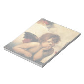 Sistine Madonna Angels door Raphael Sanzio Notitieblok (Linkerzijde)