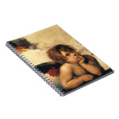 Sistine Madonna Angels door Raphael Sanzio Notitieboek (Rechterzijde)