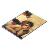 Sistine Madonna Angels door Raphael Sanzio Notitieboek (Linkerzijde)