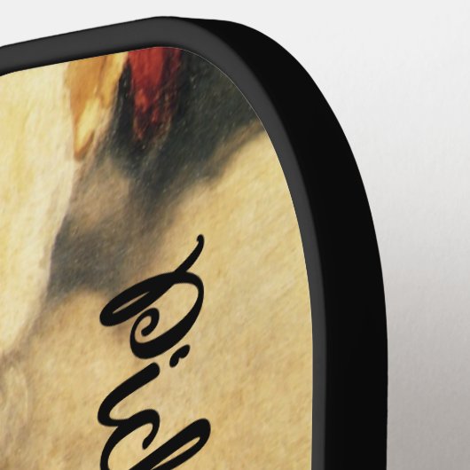 Sistine Madonna Angels door Raphael Sanzio Pickleball Paddle (Links Detail)